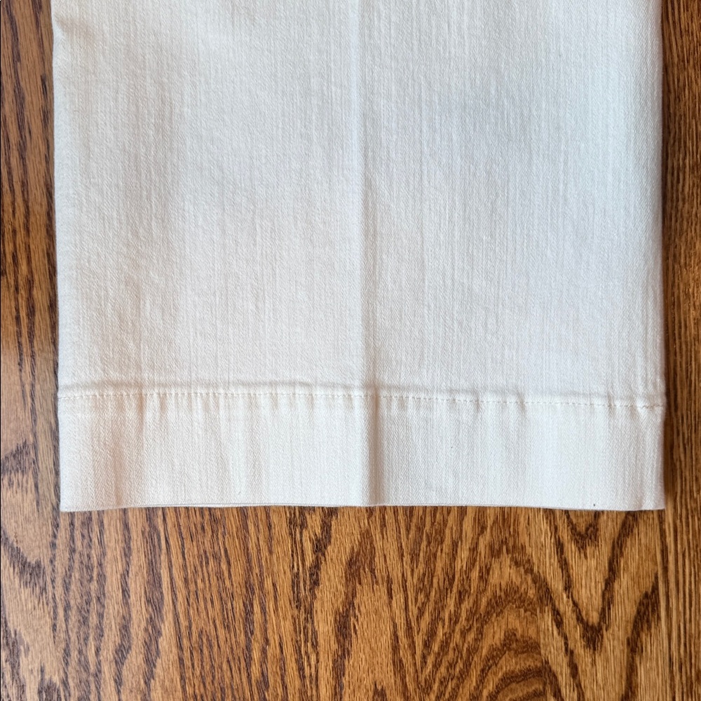 Ann Taylor Cream/White Wide-Leg Pants - Picture 9 of 13